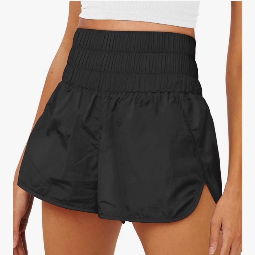Black Women's High-Waisted Shorts